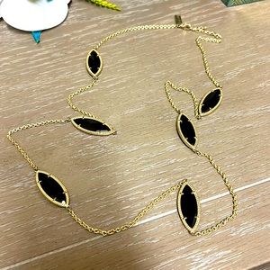 Gold and black Kendra Scott Necklace